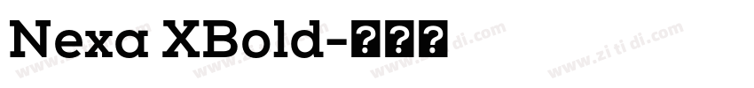 Nexa XBold字体转换